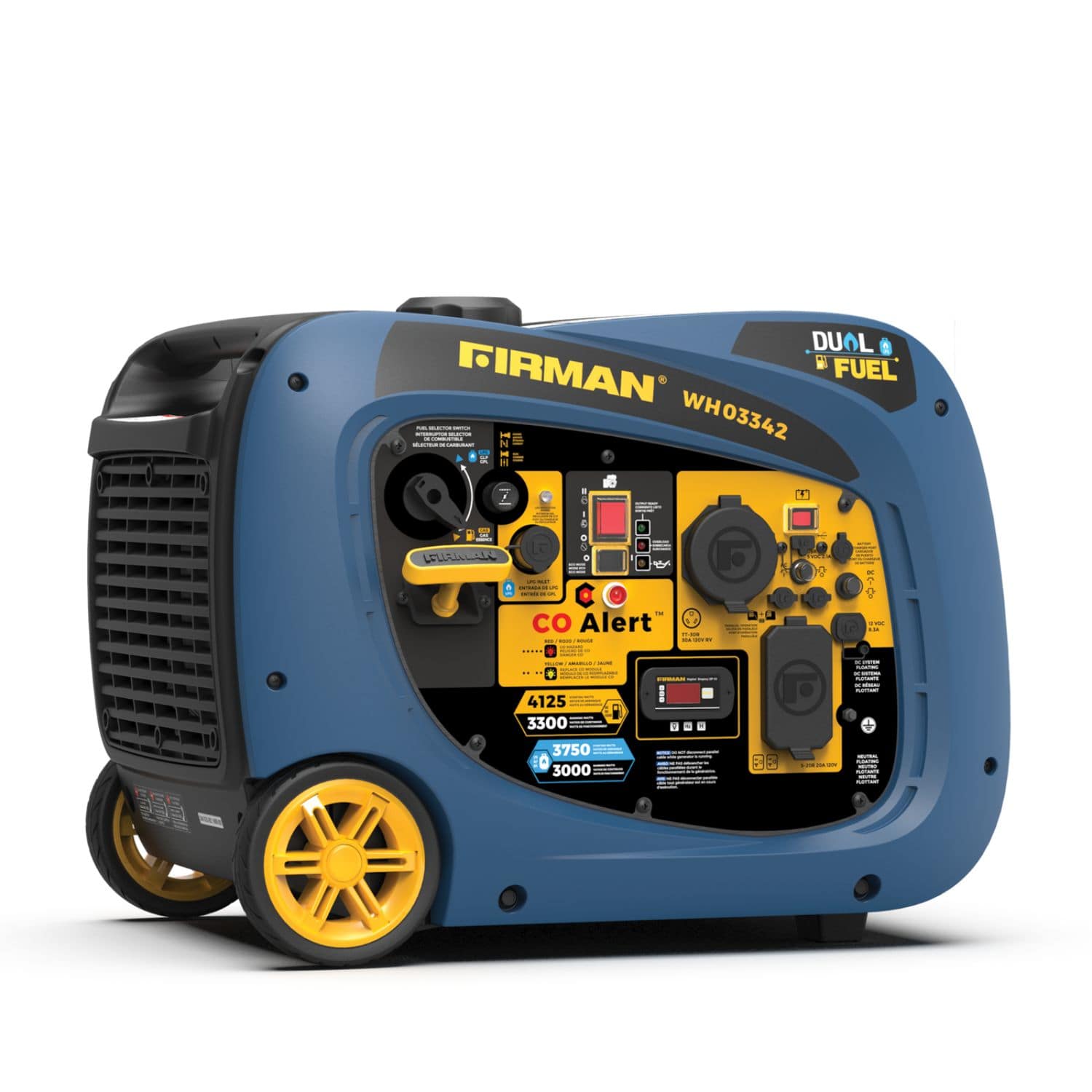 Firman WH03342 Dual Fuel Inverter Portable Generator 4125W