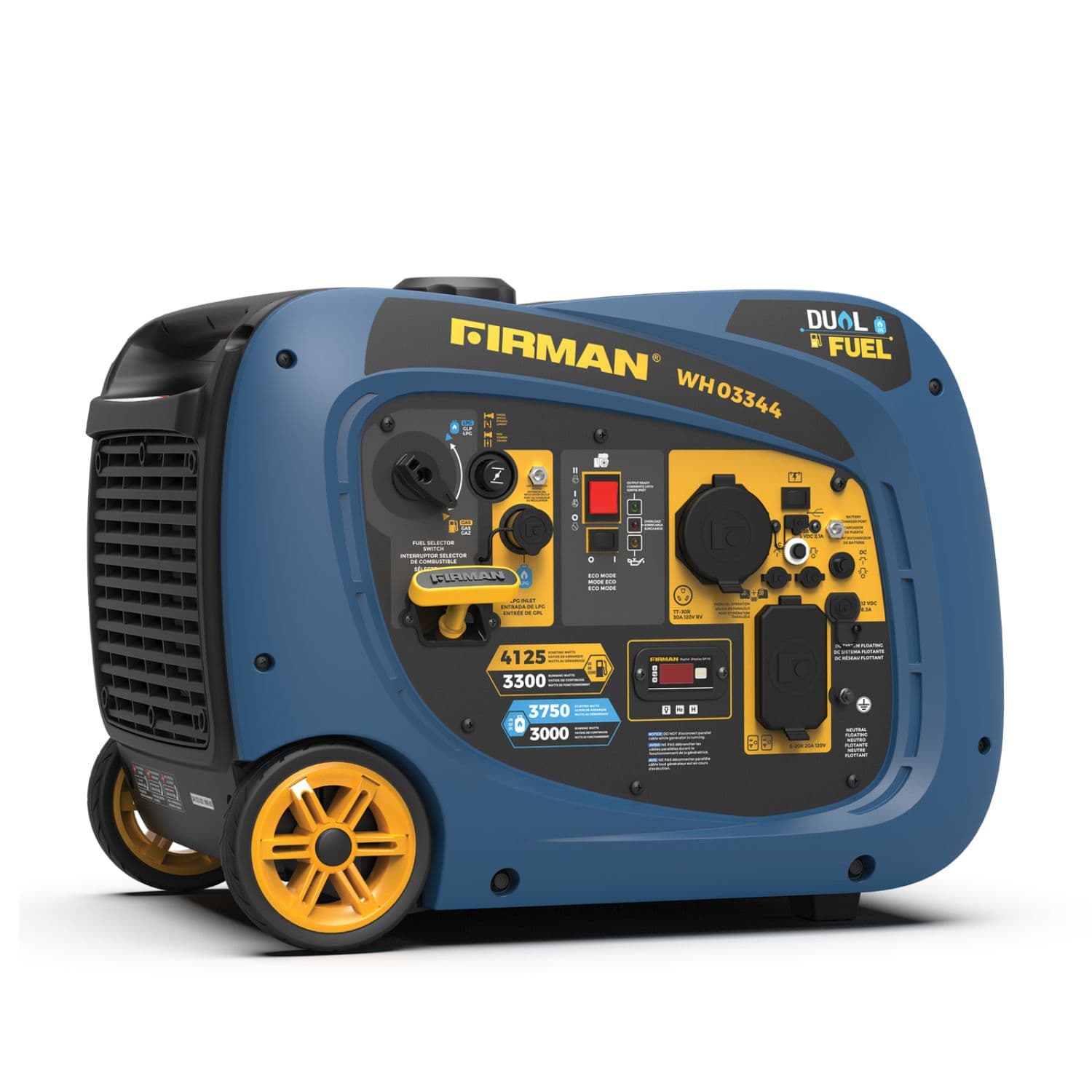 Firman WH03344 Dual Fuel Inverter Portable Generator 4125W