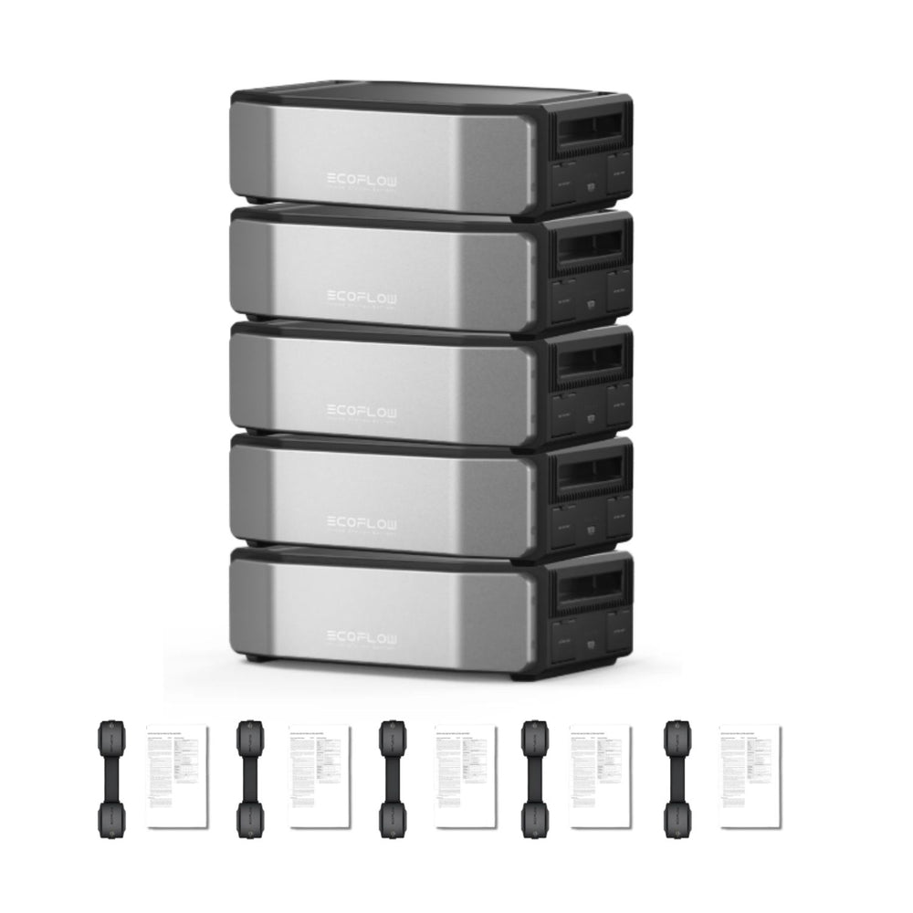 Five Ecoflow DELTA Pro Ultra X Battery with inclusions