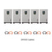 Five RUiXU Lithi2-16 16kWh Battery System with 5 pair OP200 Cables