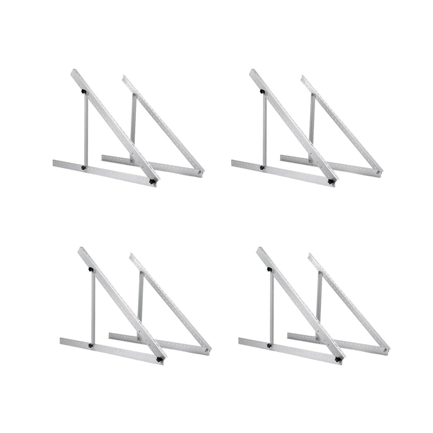 Four BougeRV 41 Inch Adjustable Solar Panel Tilt Mount Brackets