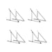 Four BougeRV 41 Inch Adjustable Solar Panel Tilt Mount Brackets