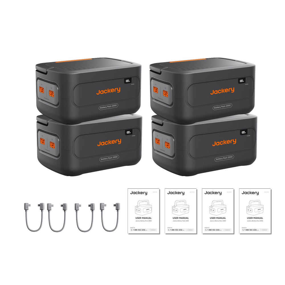 Four Jackery Battery Pack HP2000Plusv2