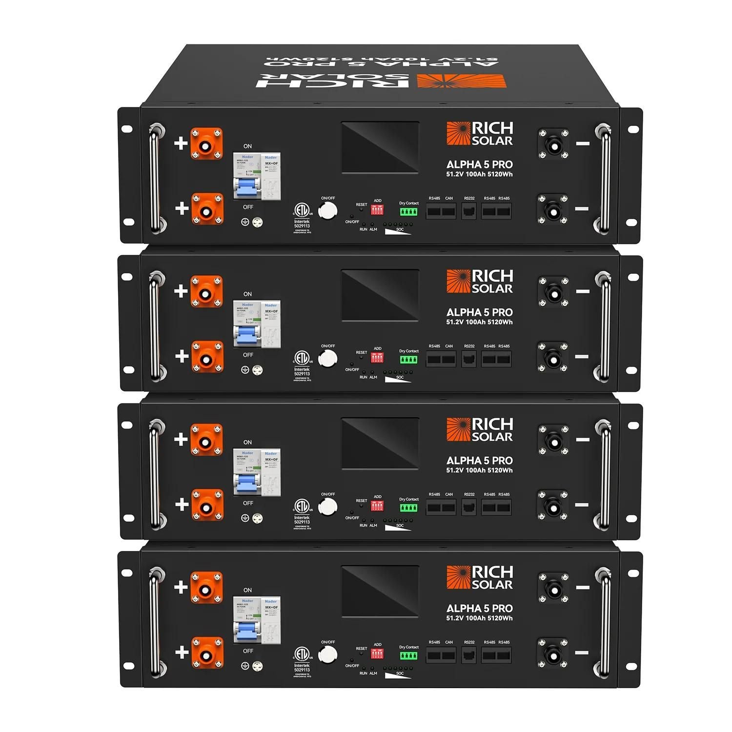 Four Rich Solar ALPHA 5 PRO 51.2V