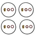 Four sets of brass connectors and washers of Cummins High Altitude Carburetor Kit 224cc
