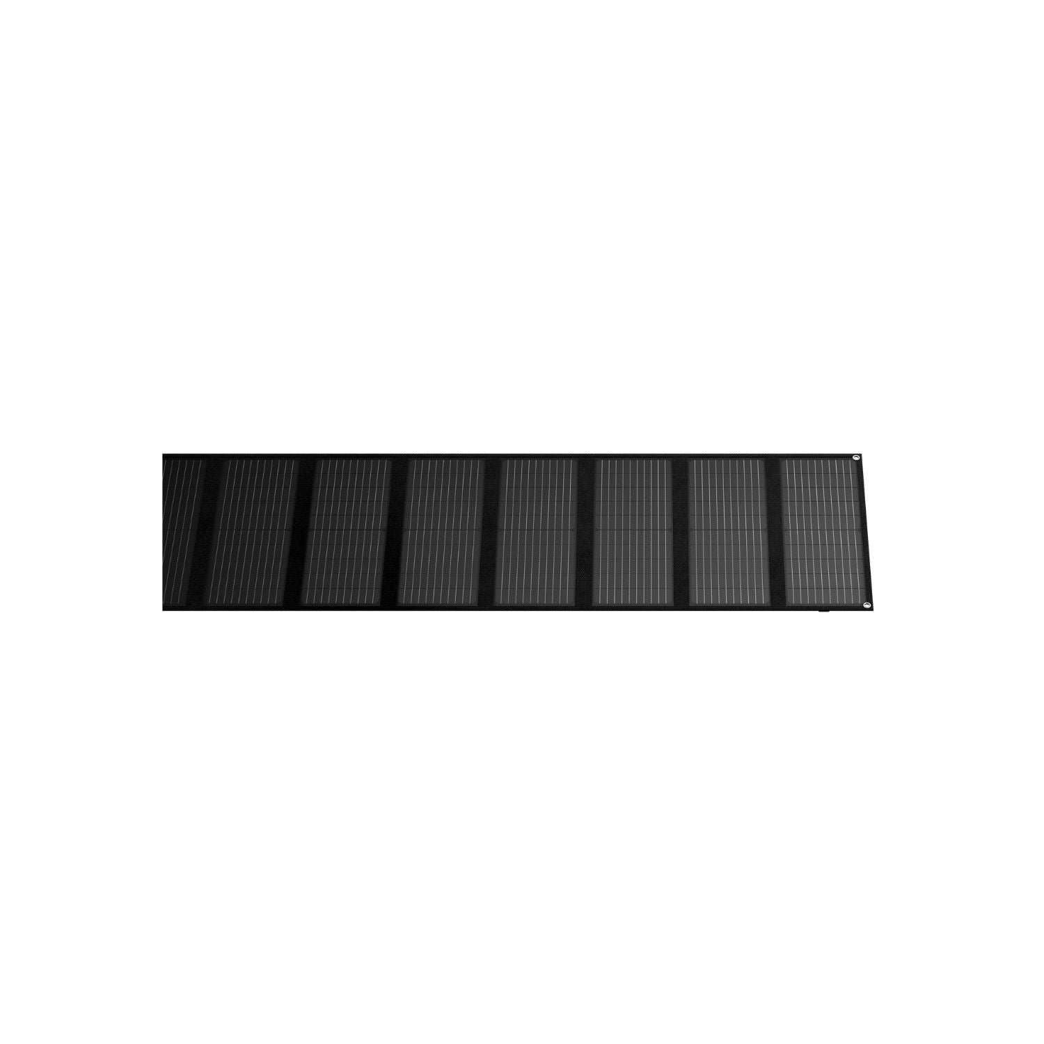 Front view of Arkpax 200W folding portable solar panel