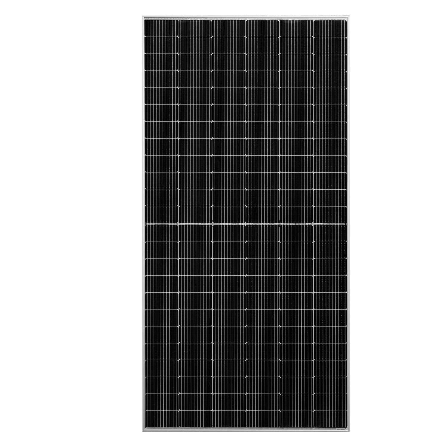 Front view of Rich Solar MEGA 550W Bifacial Solar Panel
