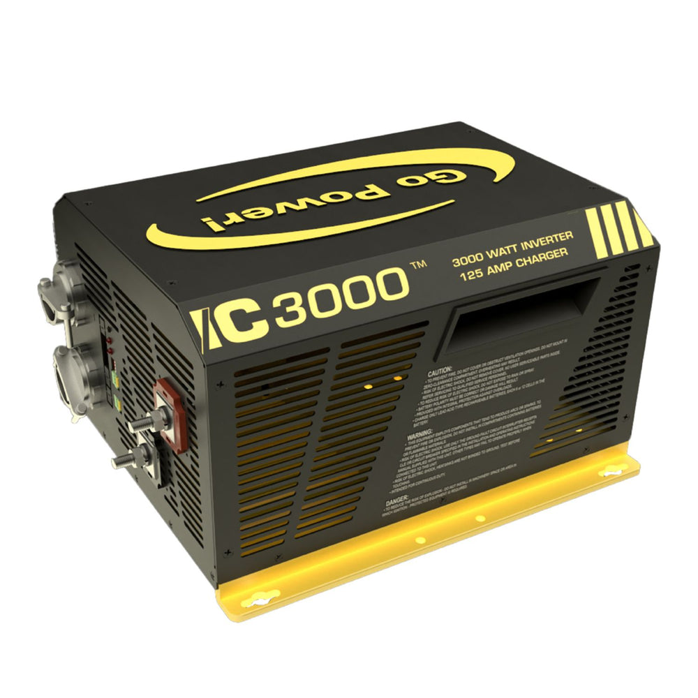 GO Power MC3000 power inverter on a white background