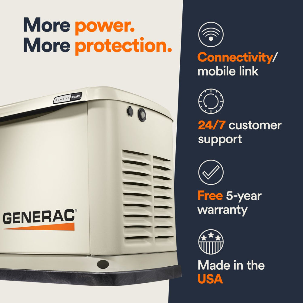 Generac 24kW Standby Generator for More Power and Better Protection