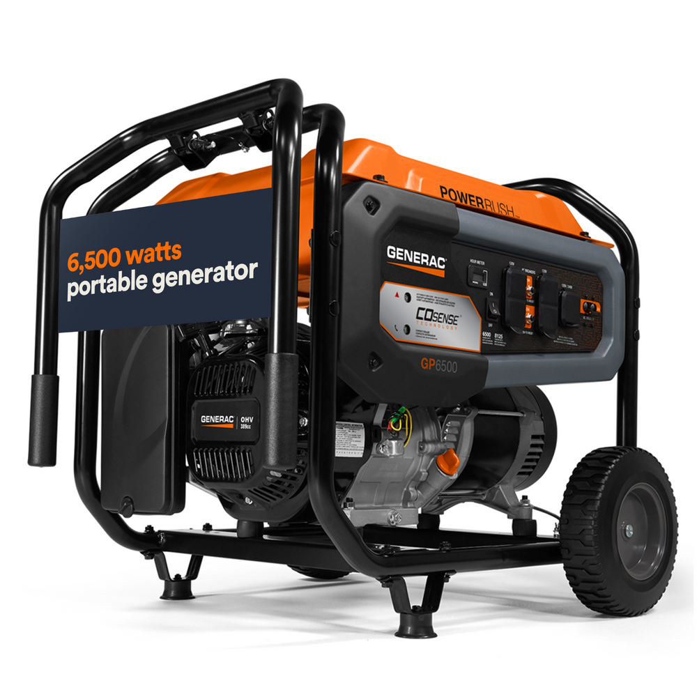 Generac GP6500 Pull Start Portable Generator