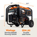 Generac GP7500E Dual Fuel Portable Generator dimension