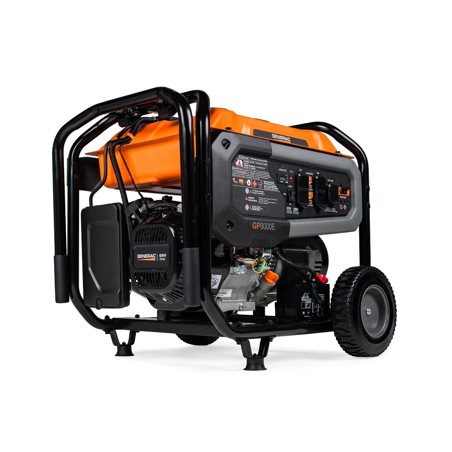 Generac GP8000E Gasoline 8000W/1000W Portable Generator | COsense ...