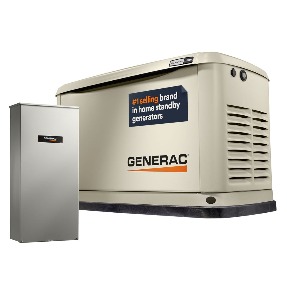 Generac Guardian® 14kW Aluminum Home Standby Generator With 16-Circuit Transfer Switch