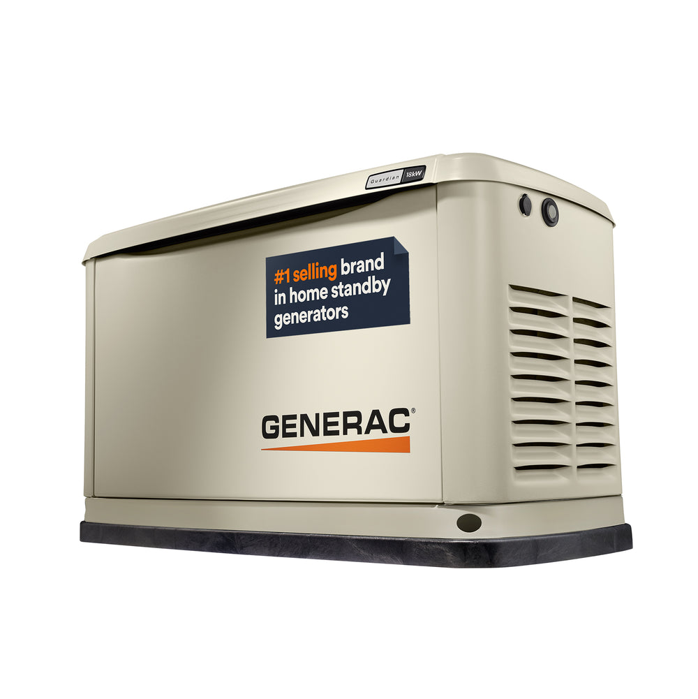 Generac Guardian® 18kW Aluminum Home Standby Generator With Transfer Switch | Air-Cooled | WiFi Enabled