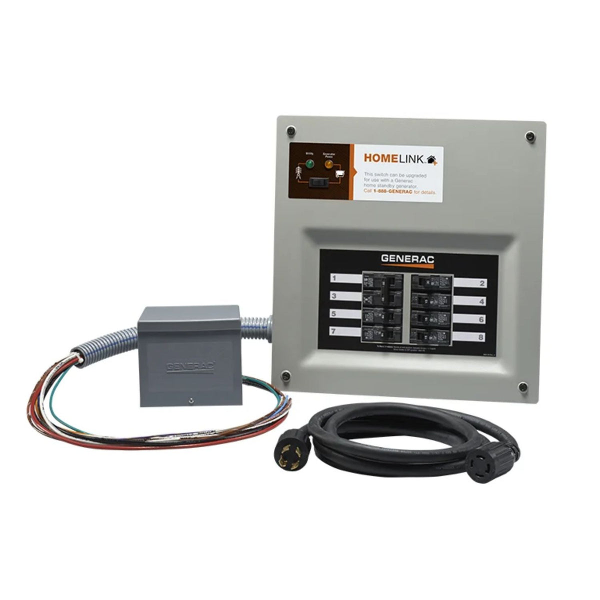 Generac Homelink 30A Manual Transfer Switch With Power Inlet Box Resin ...