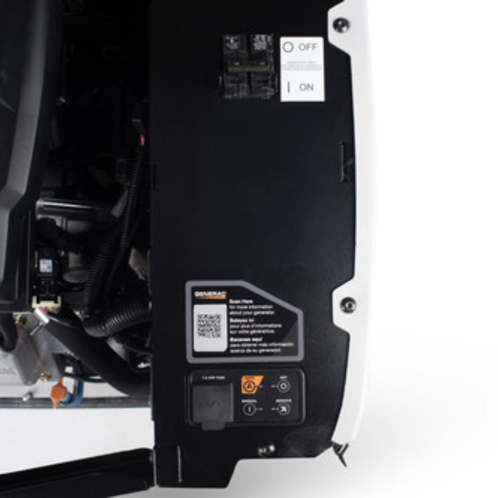 Generac Next-Gen 18kW Home Standby Generator close up switch view