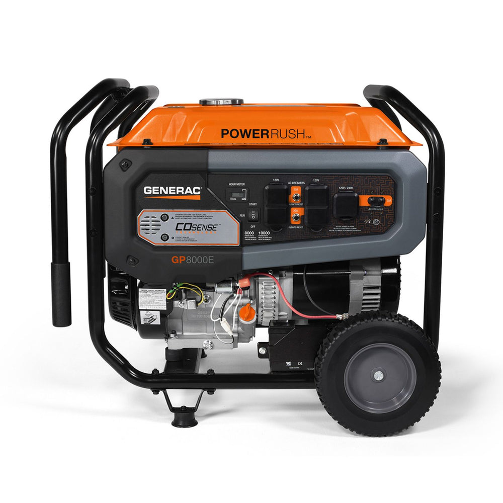 Generac Portable Generator 8000 Electric Start COsense Side View