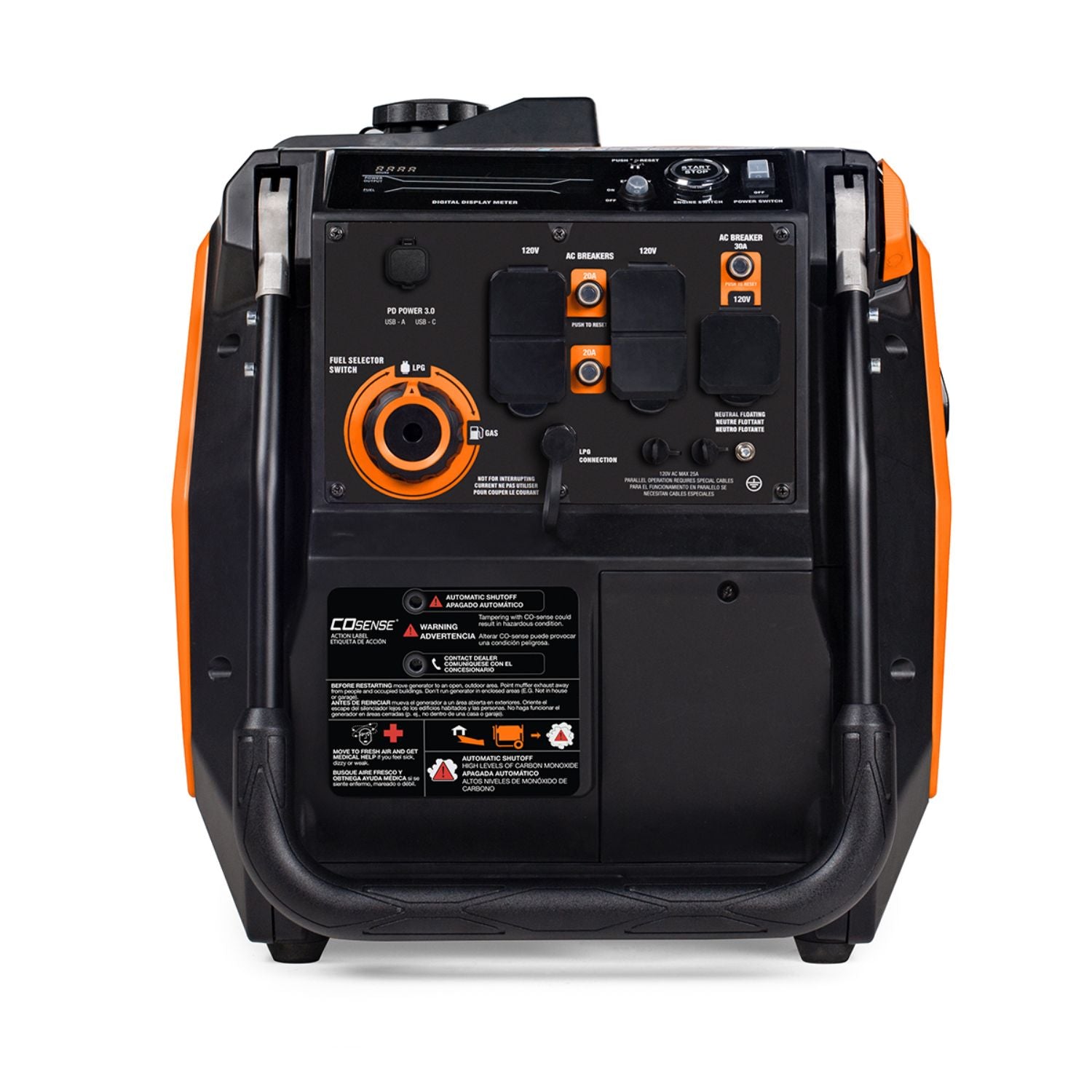 Generac Portable Inverter Generator iQ3800 Front View