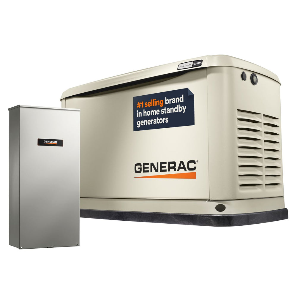 Generac Standby Generator 22kW with transfer Switch