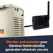 Generac home standby generator with a Generac Mobile Link WI-FI & Ethernet Device