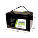 Go Power! 100Ah Lithium Iron Phosphate Solar Battery Dimension