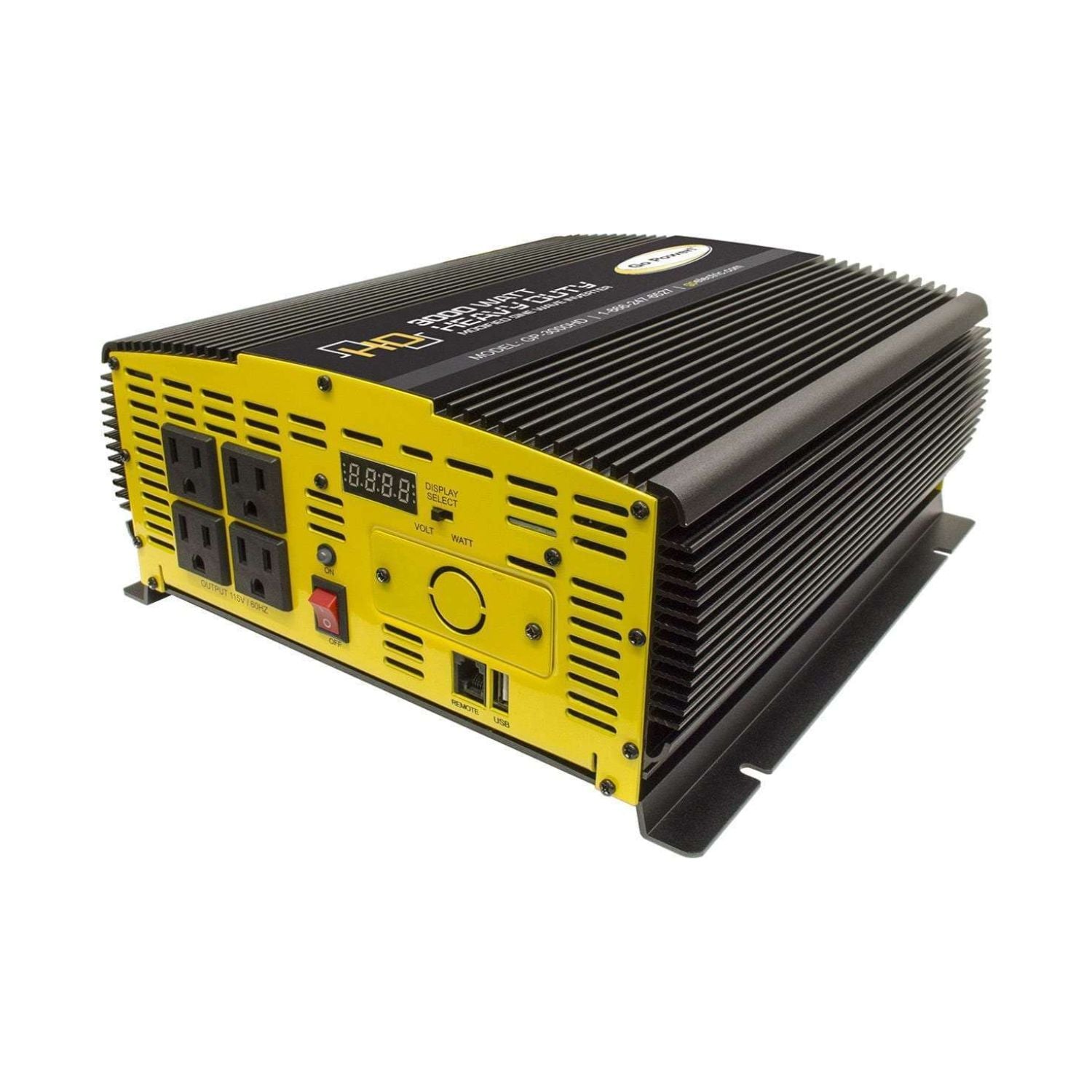Go Power! 3000 Watt Heavy-Duty Modified Sine Wave Inverter