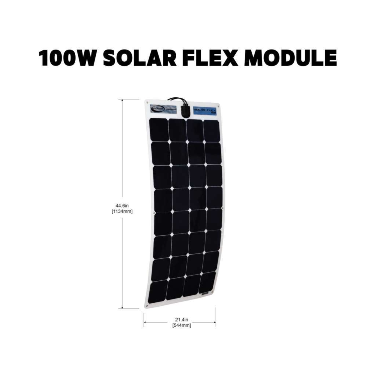 Go Power! 550-Watt Solar Flex™ Kit dimensions