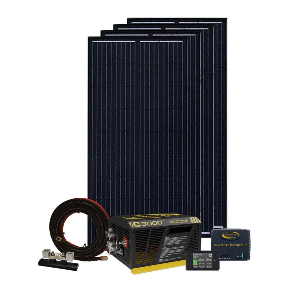 Go Power! Powertrak™ 800-Watt Solar & Inverter/Charger System