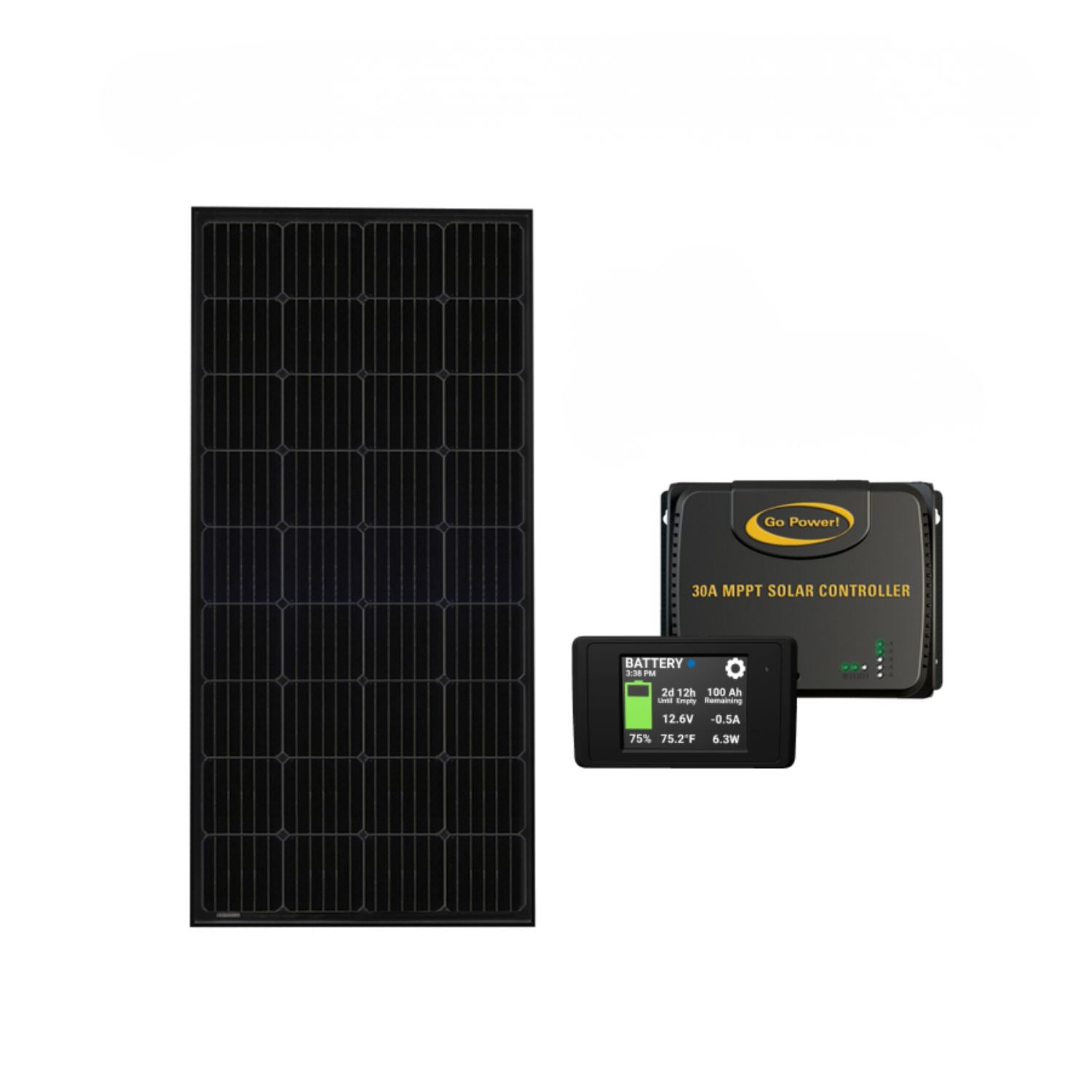 Go Power! RIGID Eclipse 200 WATTS with 30A MPPT Controller Solar Kit