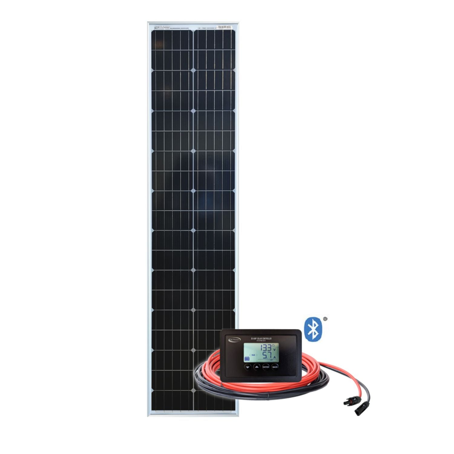 Go Power! Silver SLIM Solar Kit 100 WATTS 