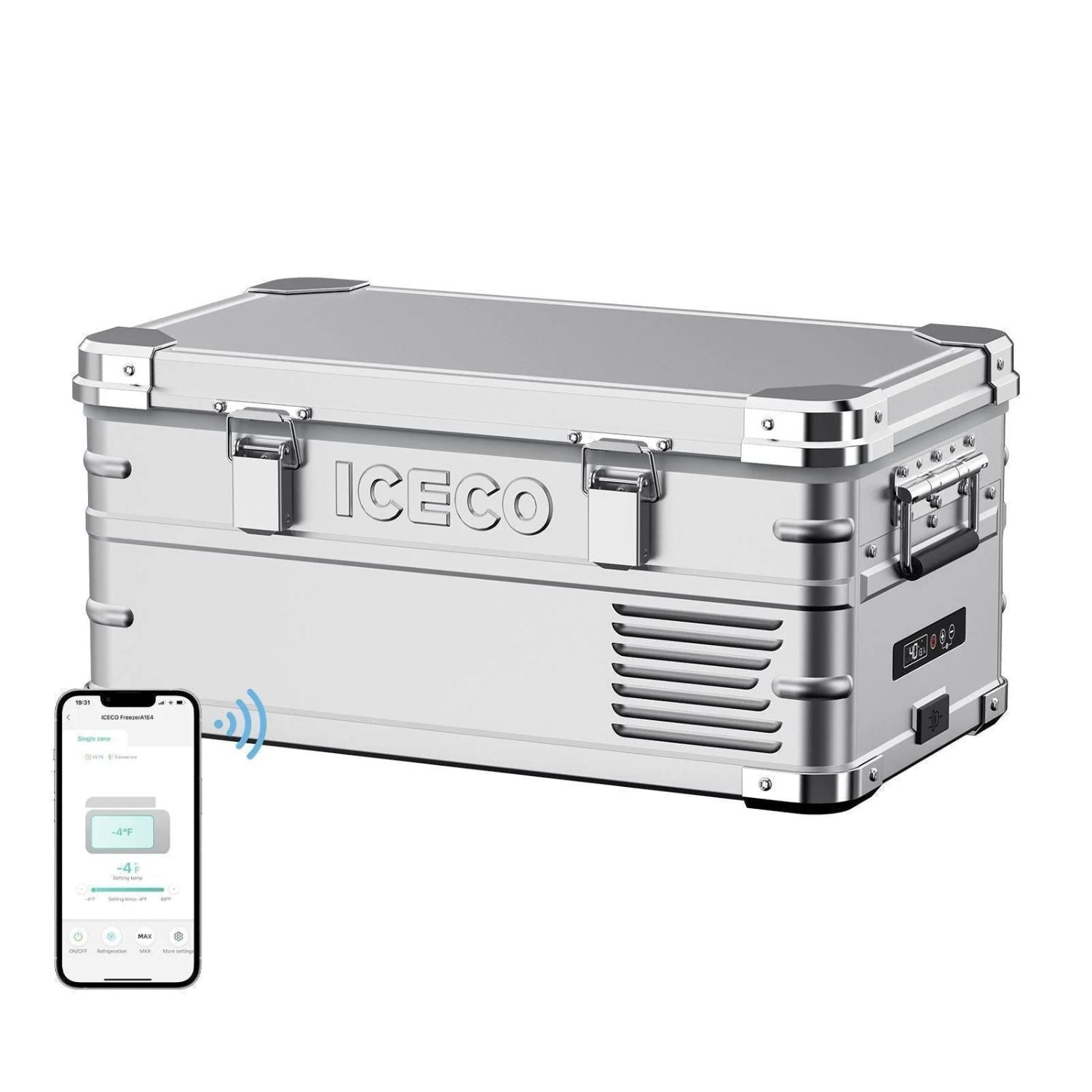 ICECO APL20 Light Duty Aluminum Silver Freezer Single Zone 20 LT Bluetooth
