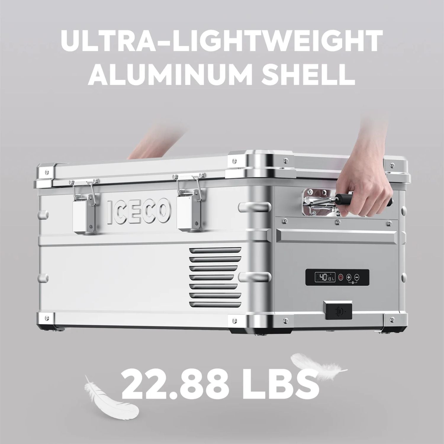 ICECO APL20 Light Duty Aluminum Silver Freezer Single Zone 20 LT Weight