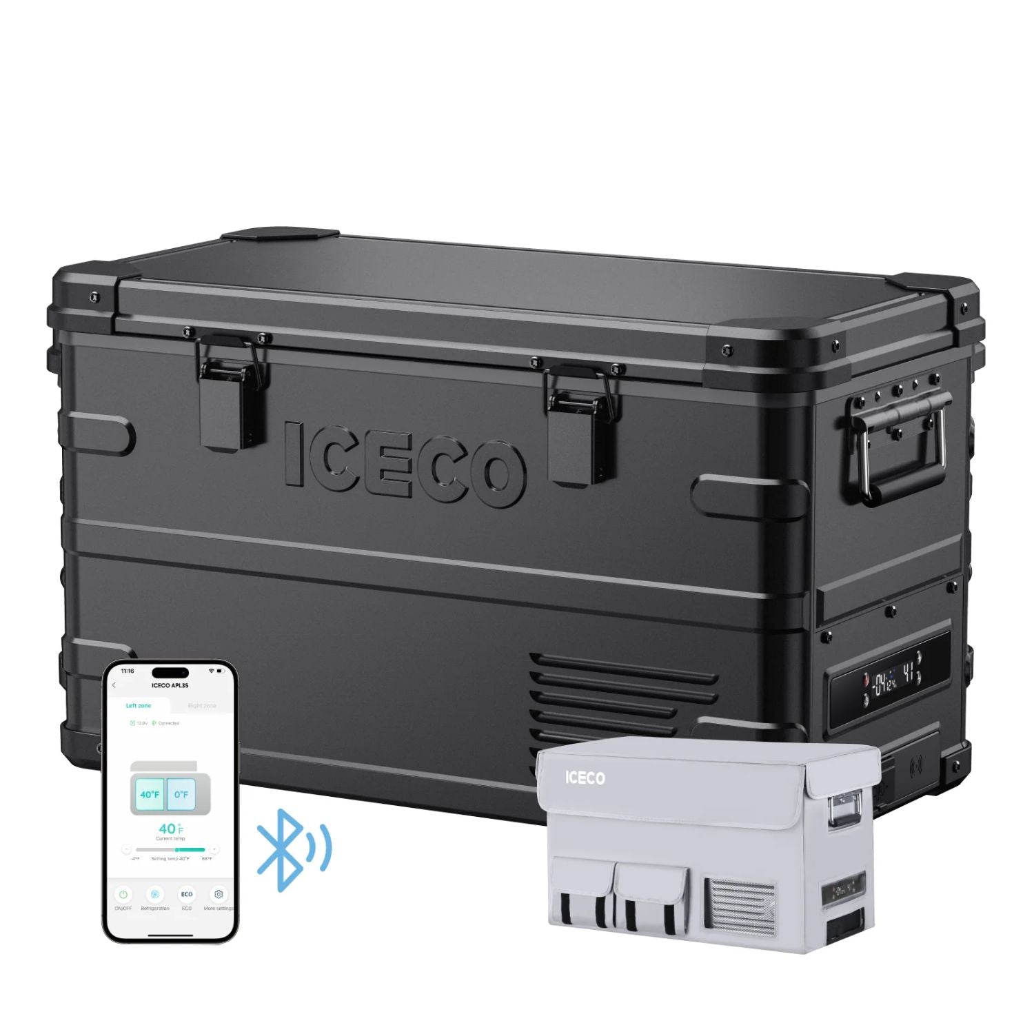 ICECO APL35 37QT Ultralight Dual Zone Aluminum Freezer | Outbound