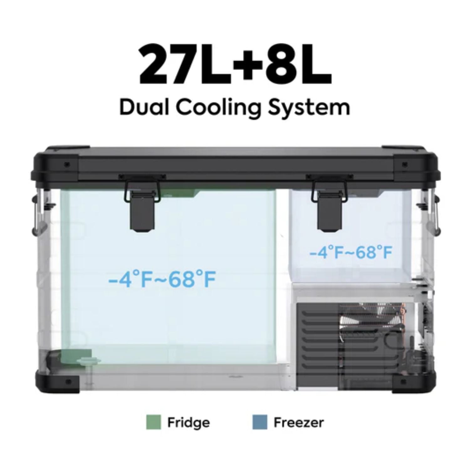 ICECO APL35 37QT Ultralight Dual Zone Aluminum Freezer | Outbound