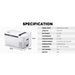 ICECO GO20 Dual Zone 12V Portable Freezer 20 LT White Specifications