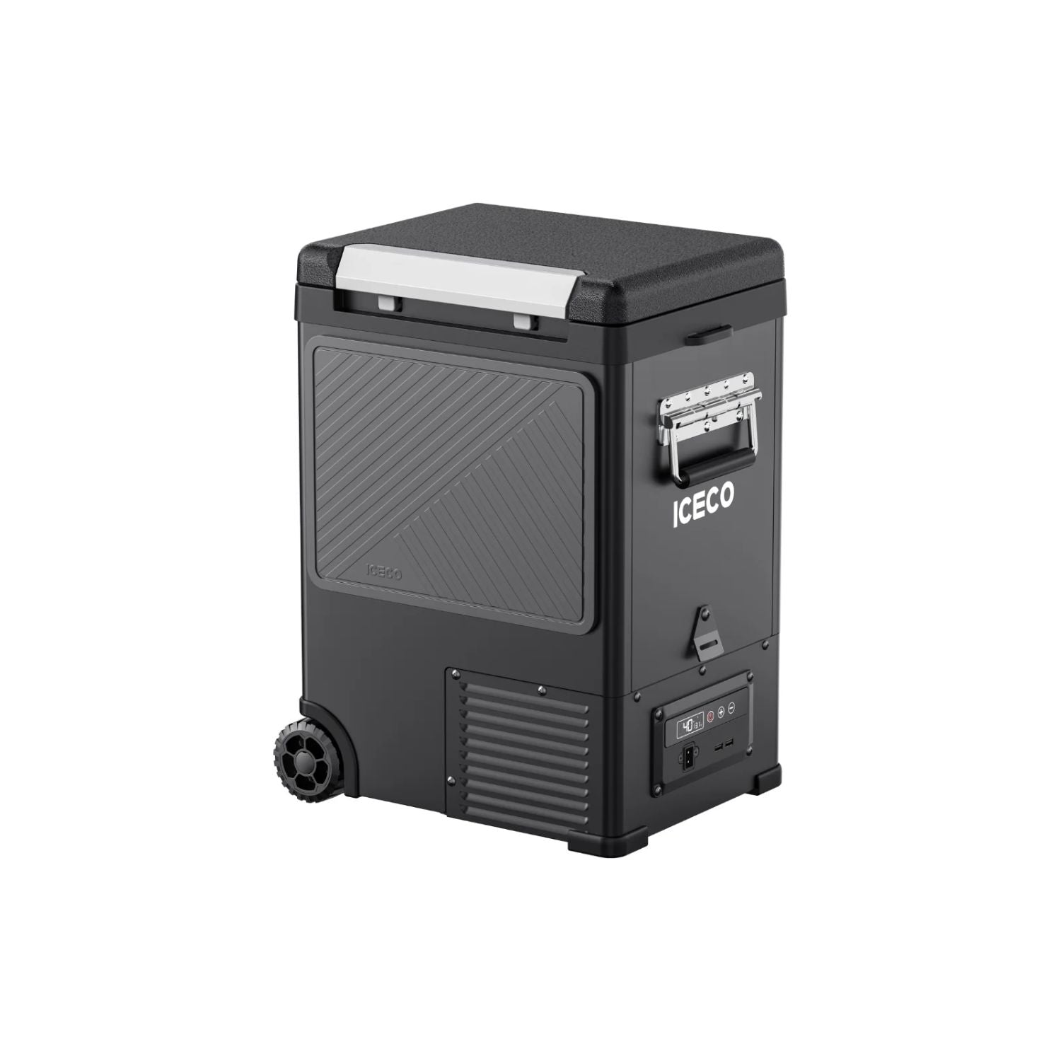 ICECO IPT20 Pickup Truck 12 Volt Freezer 18.3 LT side back view