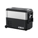 ICECO JP50 Pro Dual Zone Wheeled Portable Freezer With Cover left view