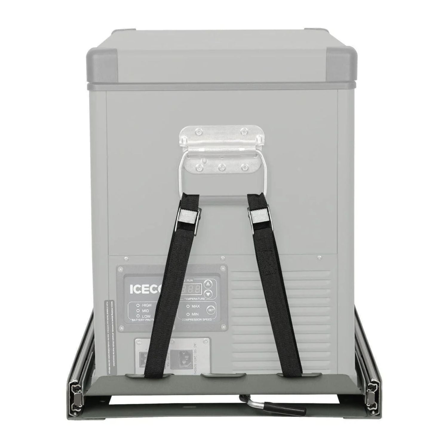 ICECO Mounting Slide of JPPro/VL45/APL35/VL35Pro/VL45Pro Freezer side view when attach to cooler 