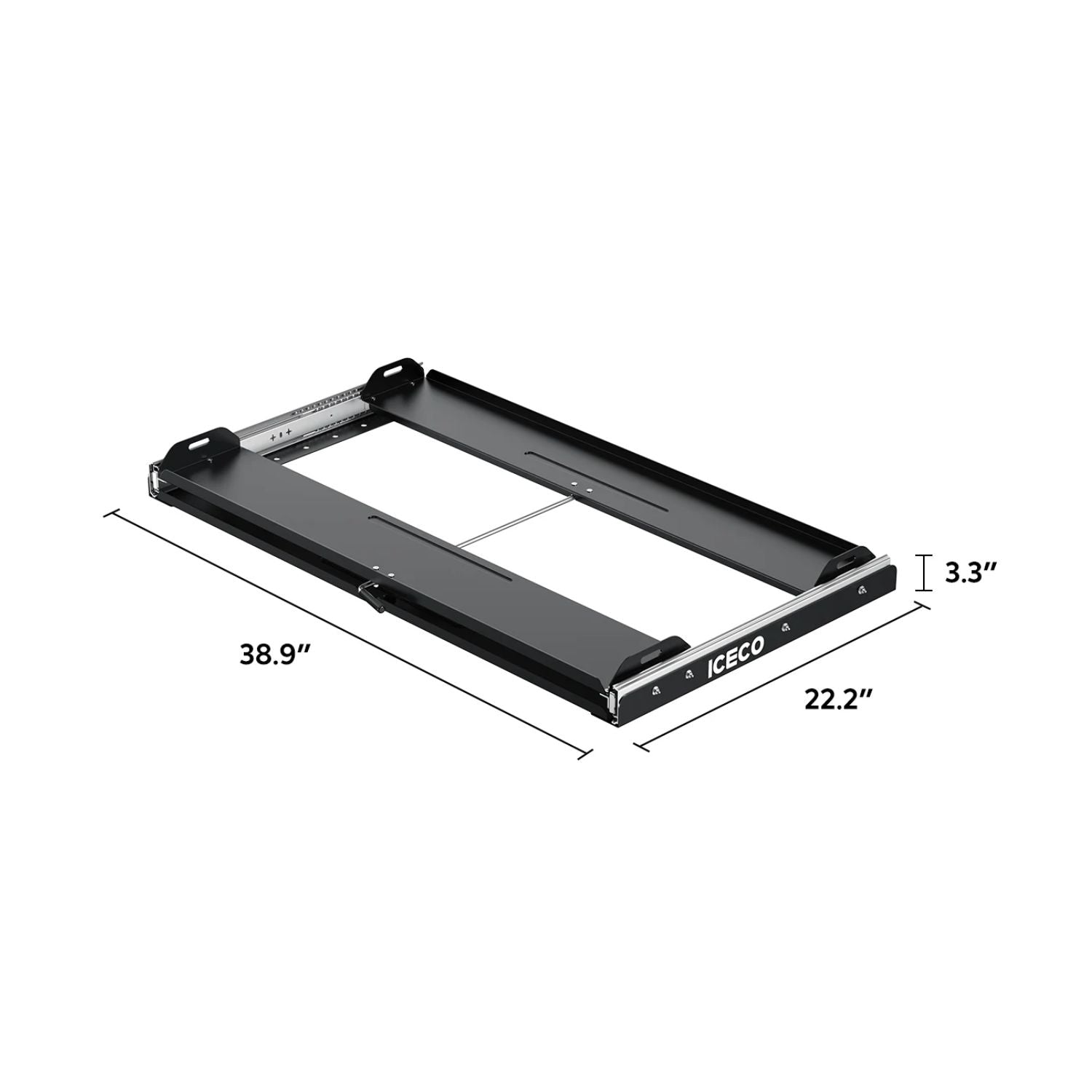 ICECO Side Pull Mounting Slide for VL75ProD/VL90ProD dimensions