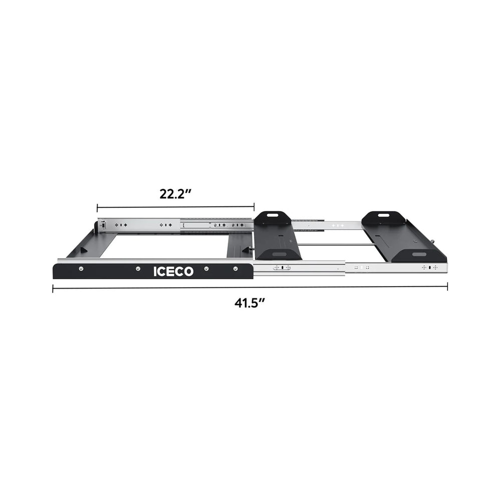 ICECO Side Pull Mounting Slide for VL75ProD/VL90ProD side view dimensions