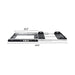 ICECO Side Pull Mounting Slide for VL75ProD/VL90ProD side view dimensions