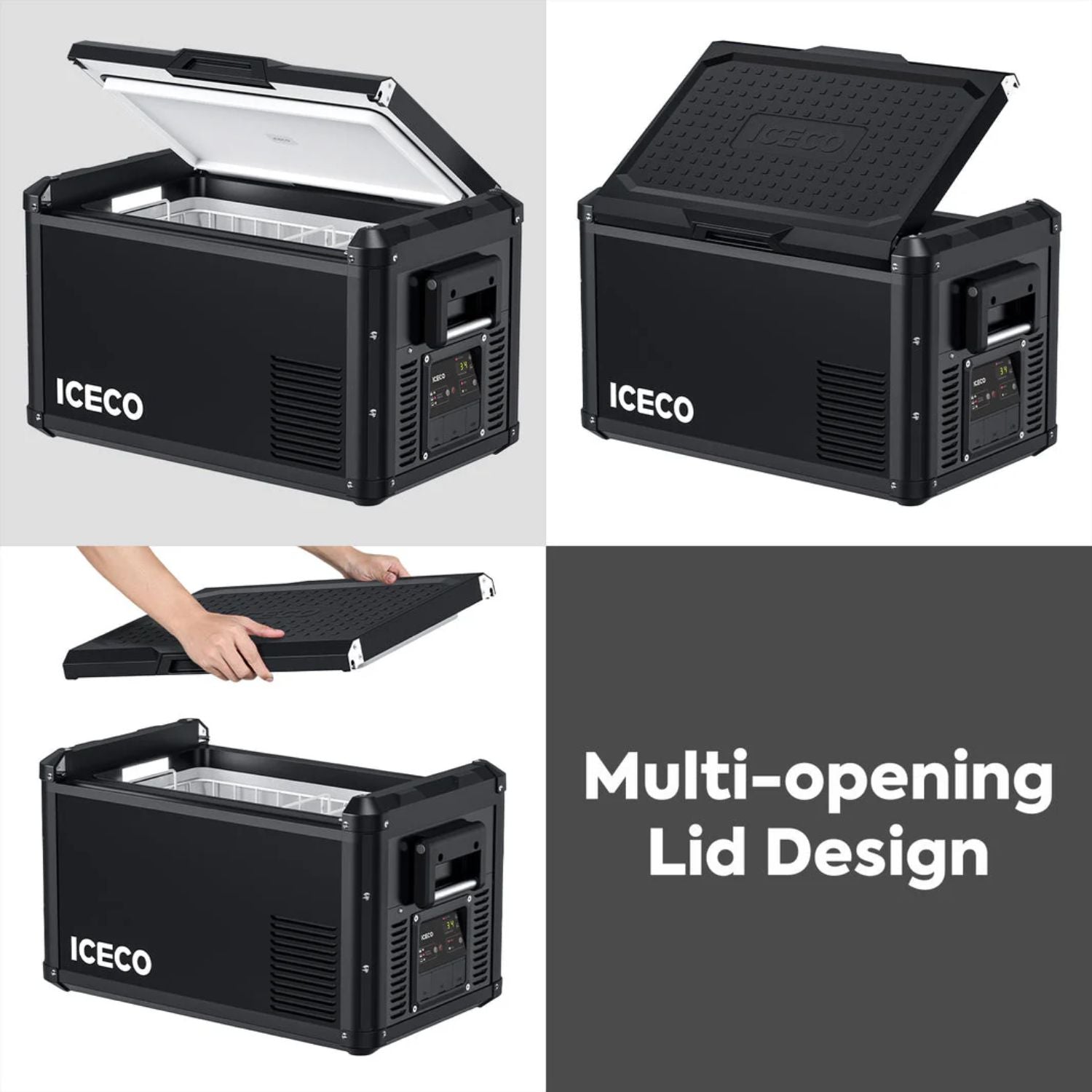ICECO VL35ProS Single Zone Portable Freezer 35 LT with multi opening lid design