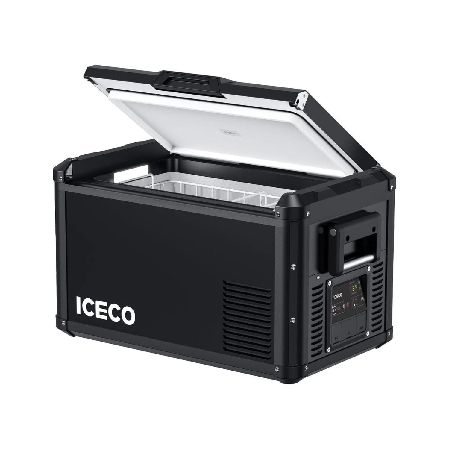 ICECO VL35ProS Single Zone Portable Freezer 35 LT with open lid