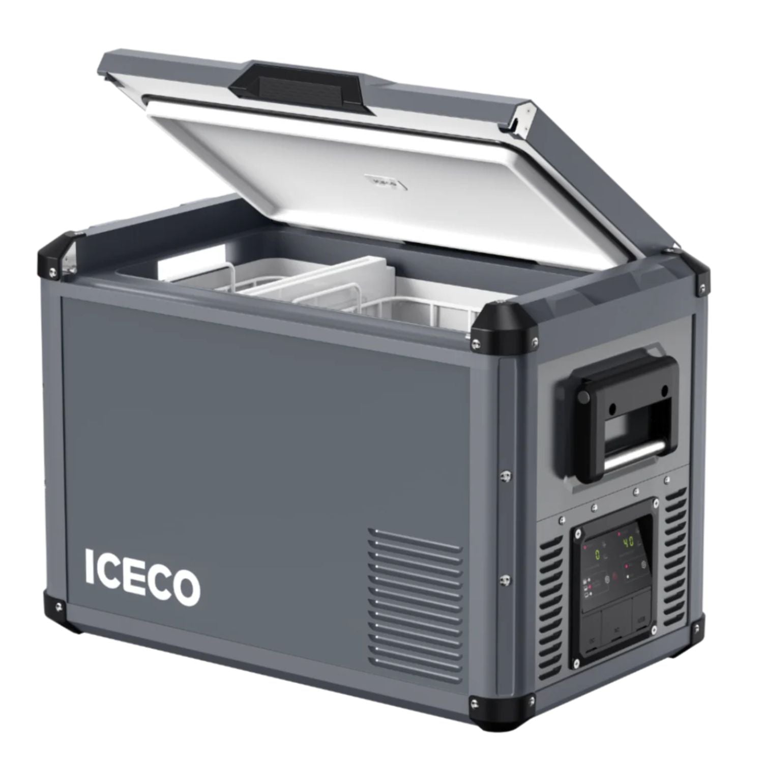 ICECO VL45ProD Dual Zone Portable Freezer left view