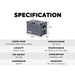 ICECO VL45ProD Dual Zone Portable Freezer specification