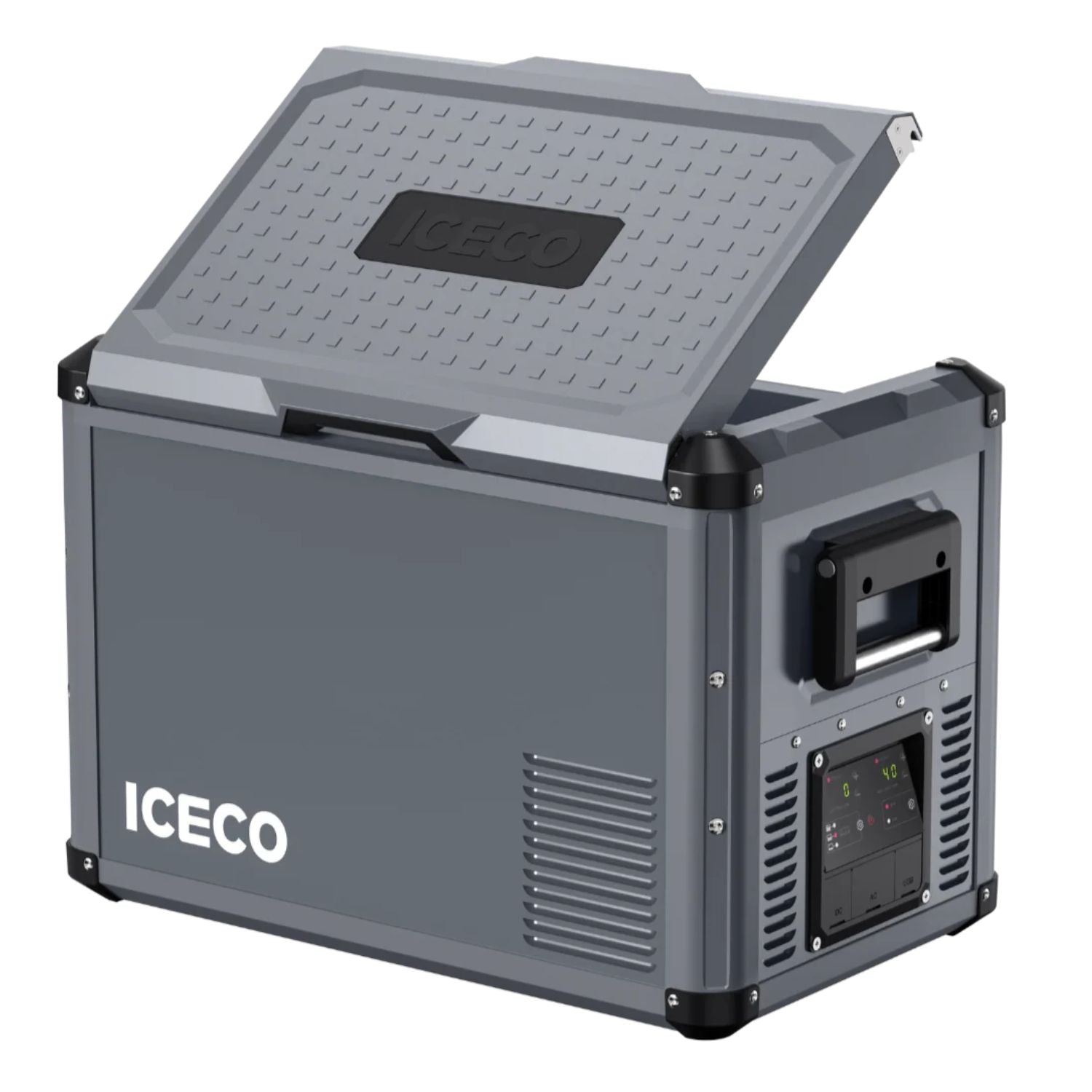 ICECO VL45ProD Dual Zone Portable Freezer with open lid