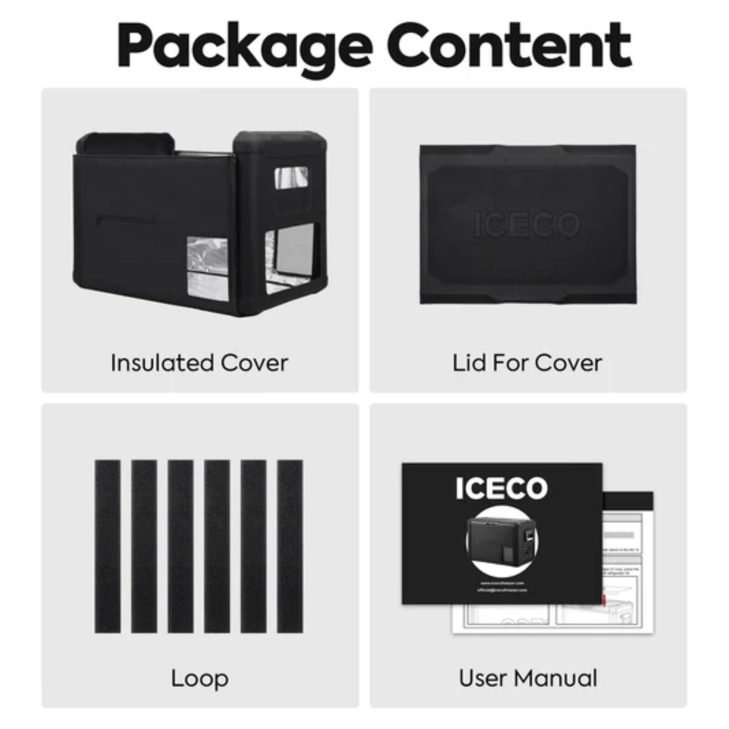 ICECO VL45ProS Insulated Protective Cover  - Inclusions 
