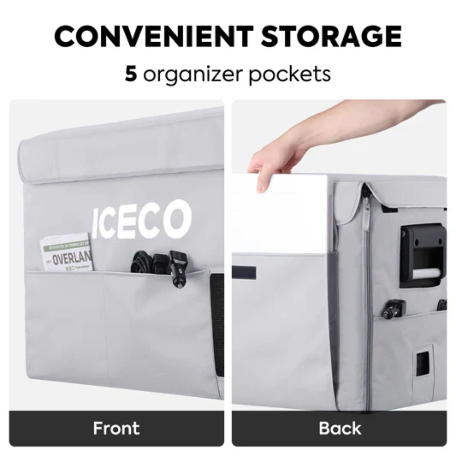 ICECO VL45ProS Insulated Protective Cover - convenient storage 
