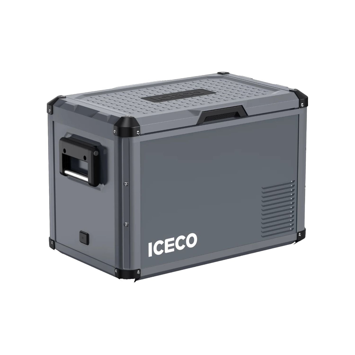 ICECO VL45ProS fridge in gray, left side view