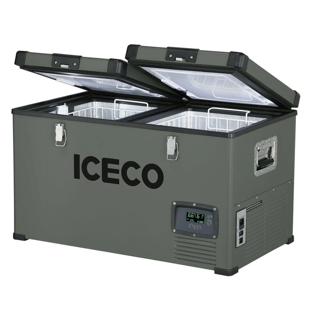 ICECO VL60 Dual Zone Metal Freezer with Cover 60LT open lid